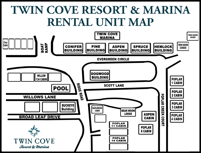 2017-Twin Cove Rental Unit Map